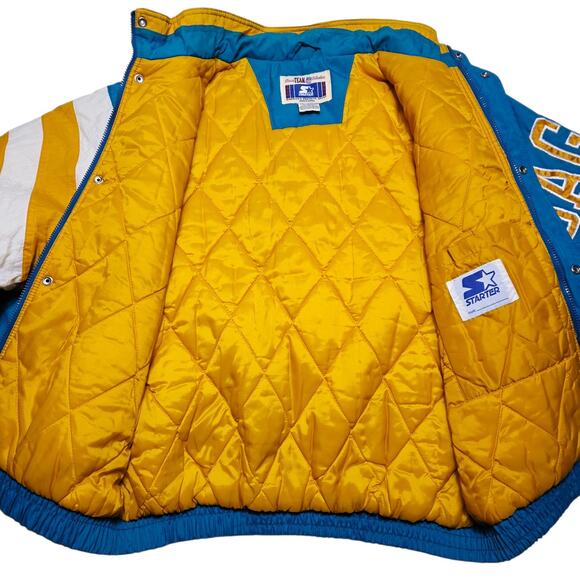 Vintage Jacksonville Jaguars Starter Puffer Jacket Original Logo Men's Large 90s - Picture 6 of 11